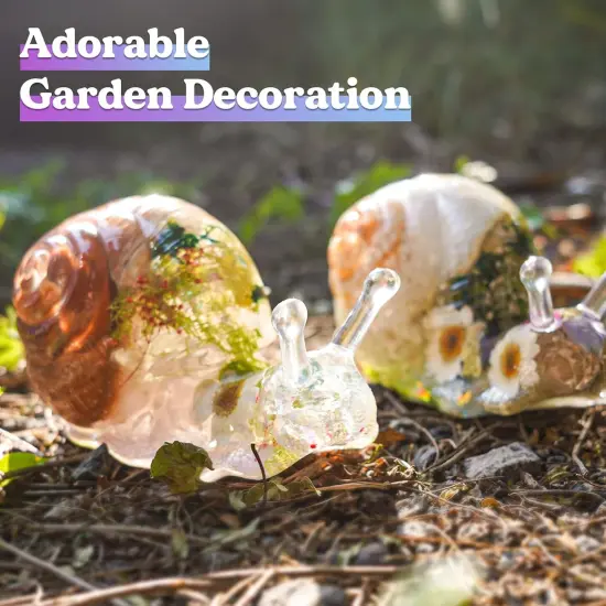 LET'S RESIN Snail Resin Molds Silicone 6inch, Large Animal Molds with Finely Carved Snail Design, 3D Silicone Molds, Casting Resin, DIY Snail Decoration, Christmas Ornament {6}