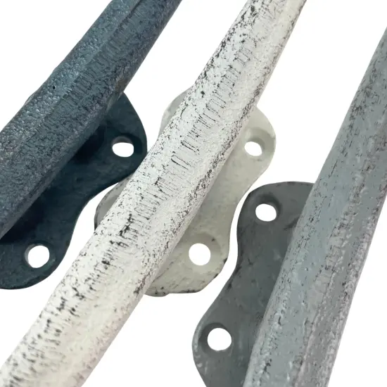 Boat Cleat Hooks in Blue, Gray, White &ndash; Nautical D&eacute;cor for Towel, Key, Coat {4}