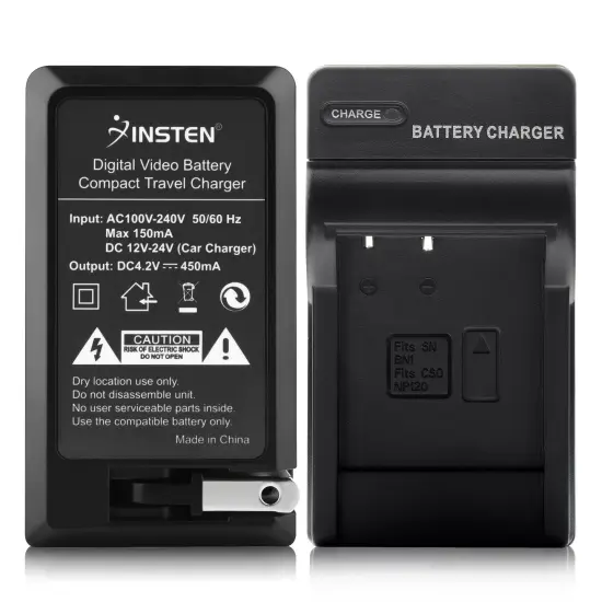 Insten Compact Battery Charger Set for Sony NP-BN1 Black {1}