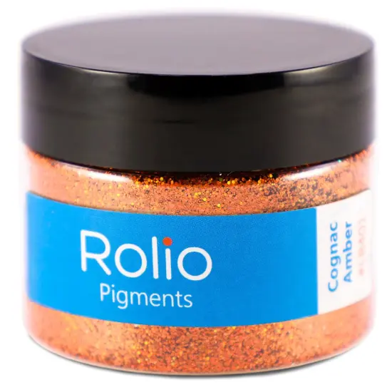 Rolio - 1 Jar Vibrant Holographic Glitter (Cognac Amber) - 1 oz {1}