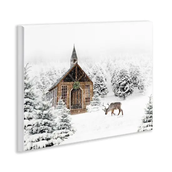 Stupell Industries Winter Whites Chapel Wall Plaque By Jennifer Pugh {3}