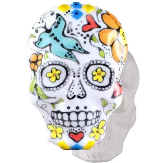 8.25" x 5.5" x 1.5" Sugar Skull Mask Glass Fusing Drape Kiln Mold {1}