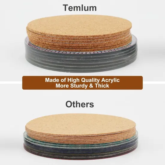 6 Pcs Diamond Painting Coasters with Holder {3}