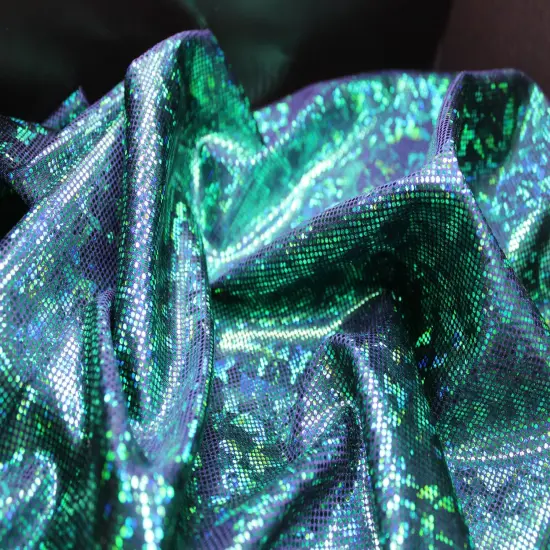 1 Yard Shattered Glass Spandex Fabric for Costumes Dancewear Leggings Activewear Projects (58"/60" )Inches Wide Royal-Black {2}