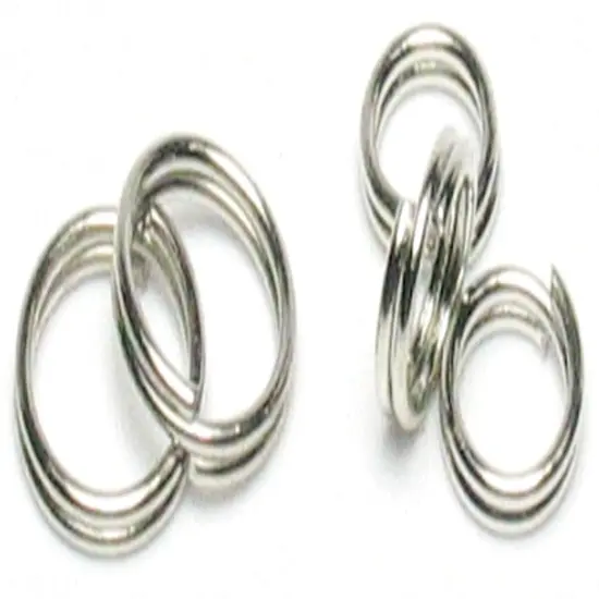 CousinDIY Jewelry Basics Metal Findings 300/Pkg-Silver Split Rings 6mm To 8mm {3}