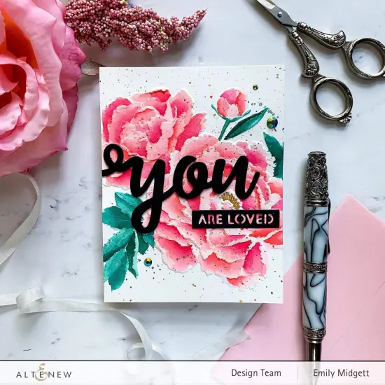 Frilly Peonies 3D Embossing Folder {5}