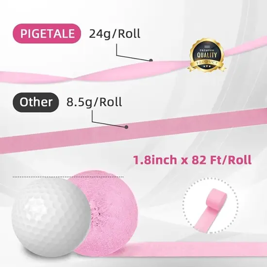 Crepe Paper Streamers, 8 Rolls 656ft Party Streamers, Pack of 8 Pastel Colors Crepe Paper for Kids Girls Birthday Party Supplies Wedding Bridal Baby Shower Decorations (1.8Inch x 82Ft/Roll) {4}