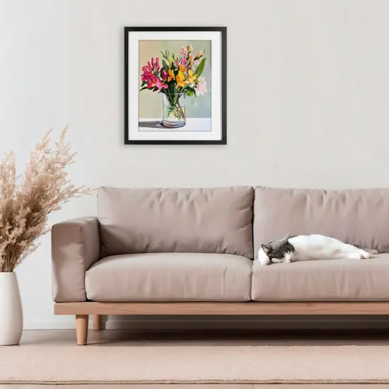 Stupell Industries Bold Blooms Glass Vase Framed Print Under Glass, design by Riley B {2}