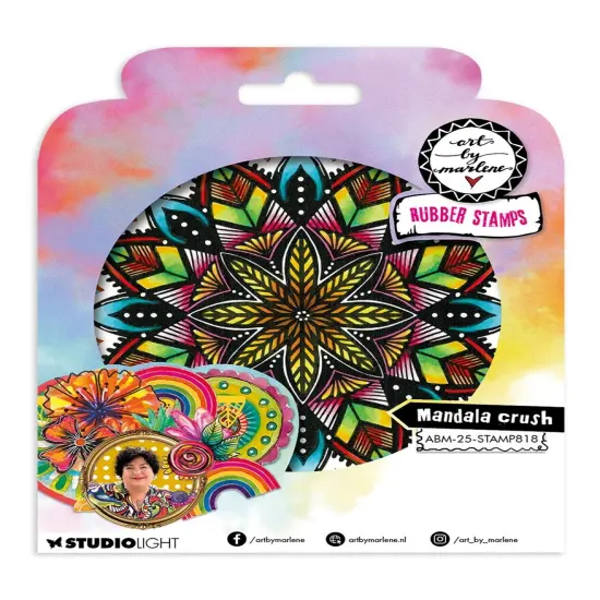 Art By Marlene Cling Rubber Stamp-Mandala Crush {1}