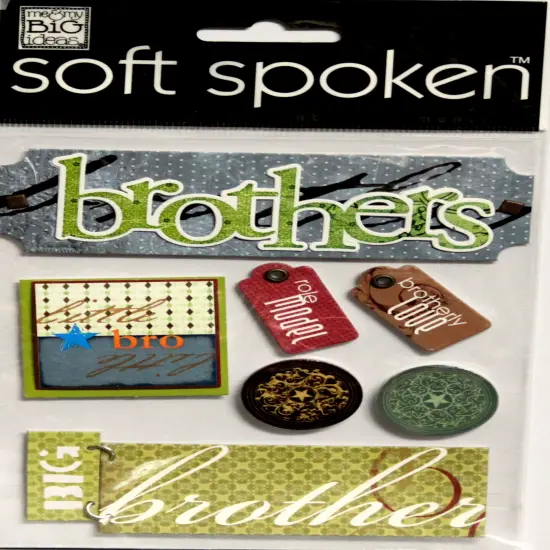 Me & My Big Ideas Brother Dimensional Stickers-8pcs {1}