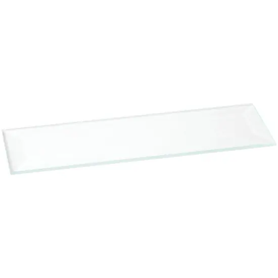Plymor 1" x 4" Rectangle, 3mm Thick Beveled Clear Glass {1}
