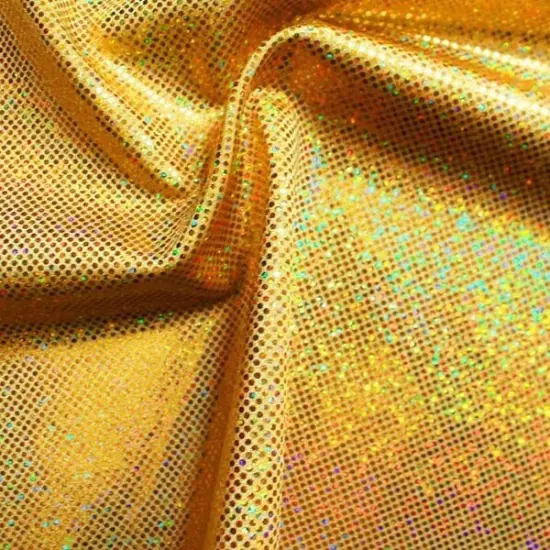 Sparkles Foiled Spandex Fabric 4 Way Stretch Nylon for Dancewear, Gymnastics & Costumes Black/Red {3}