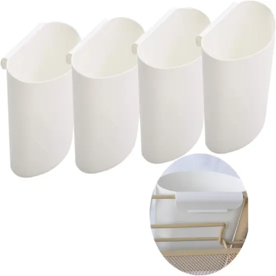 4Pcs Hanging Cup Holder,Rolling Cart Accessories Utility cart Accessories Hanging Bins {1}