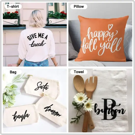 White HTV Heat Transfer Vinyl Bundle: 13 Pack 12" x 10" White Iron on Vinyl {4}