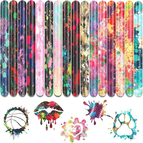 16 Sheets 10x12 Inch HTV Ink Watercolor Iron On Vinyl for T-Shirts Hats Clothes,for Cricut {1}