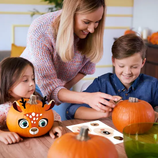 36Pcs Cute Autumn Animals Face Stickers {4}