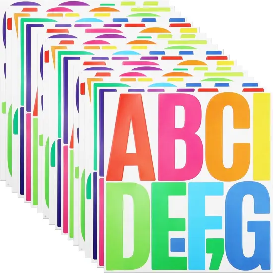 18 Sheets Letter Number Stickers {1}