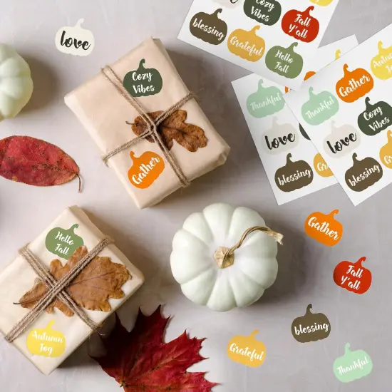 Pumpkin Fall Stickers {5}