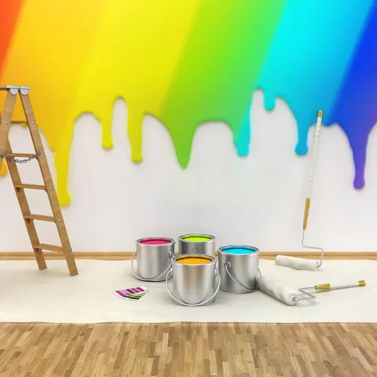 4 Pack Empty Paint Can - Metal Bucket Container with Lid {3}