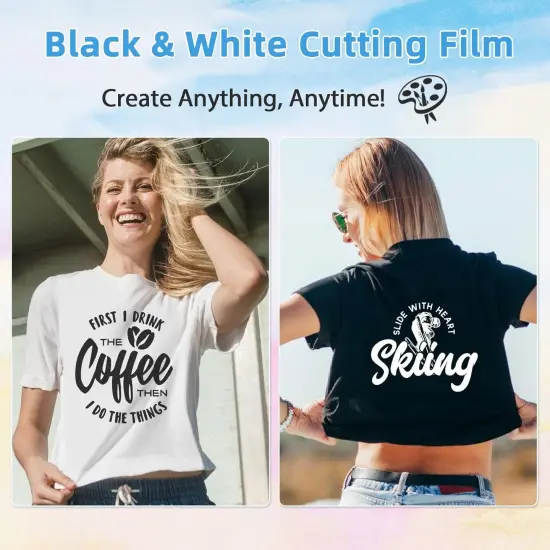 Iron On Vinyl - 12"x10" Heat Transfer Vinyl Sheets (63 Colors: Glitter & Matte) {3}