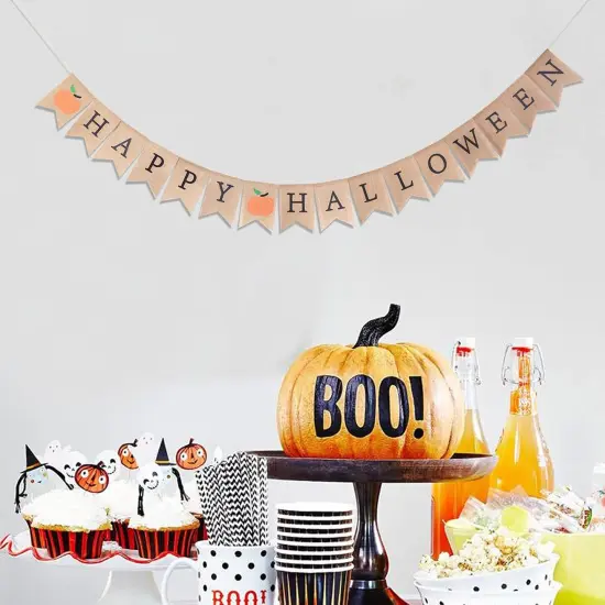 Vintage Rustic Halloween Banner {2}