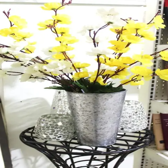 Enhance Your Decor with Set of 3 Galvanized Vases/French Buckets {4}