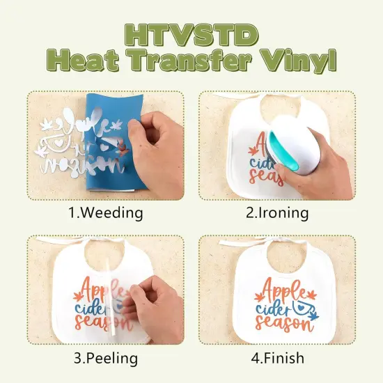 22 Sheets 12 * 10inches HTV Dark Boho Iron on Vinyl for T-Shirts {3}