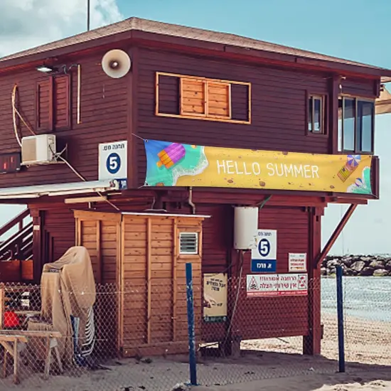 Summer Banner Decorations - 120"x 20" {5}