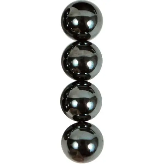 6 Packs of Hematite Beads Pack of 8 {1}