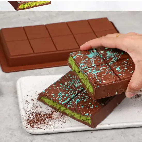 Chocolate bar Silicone Mold 1 Inch Deep {3}