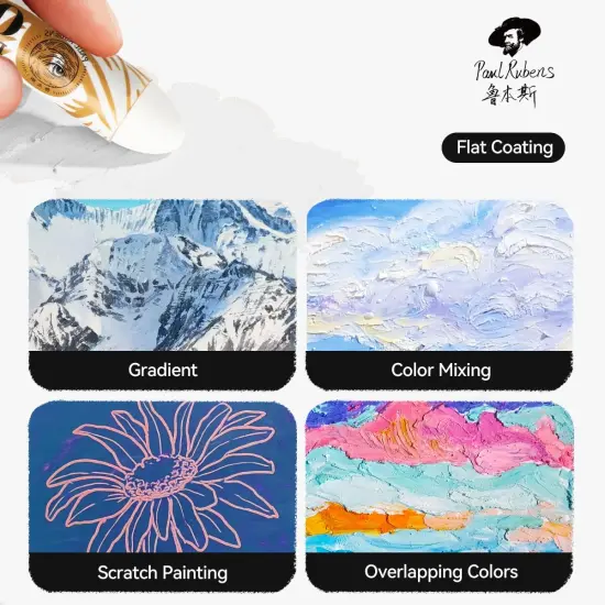 Oil Pastels, 60g Extra Large White Oil Pastels Set (Pack of 2&asymp;14 PCS Regular Oil Pastels), Creamy texture Easy to Blend HAIYA Oil Pastels for Artists, Great Fit for Painting Large Areas {5}