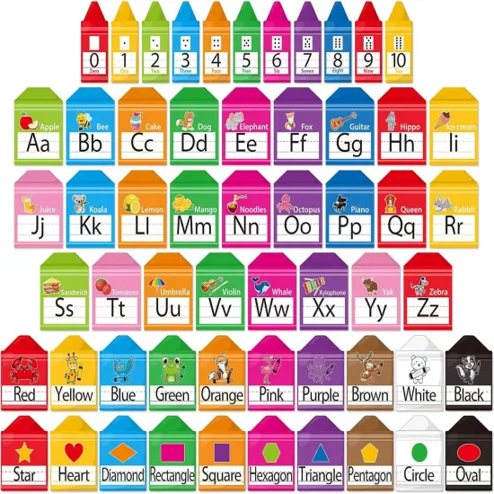 57 Pcs Alphabet Number for Classroom Wall {1}