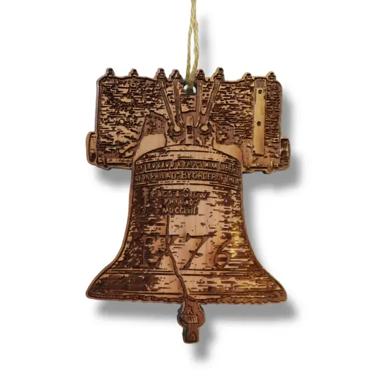 1776 Liberty Bell - Cedar Ornament {1}