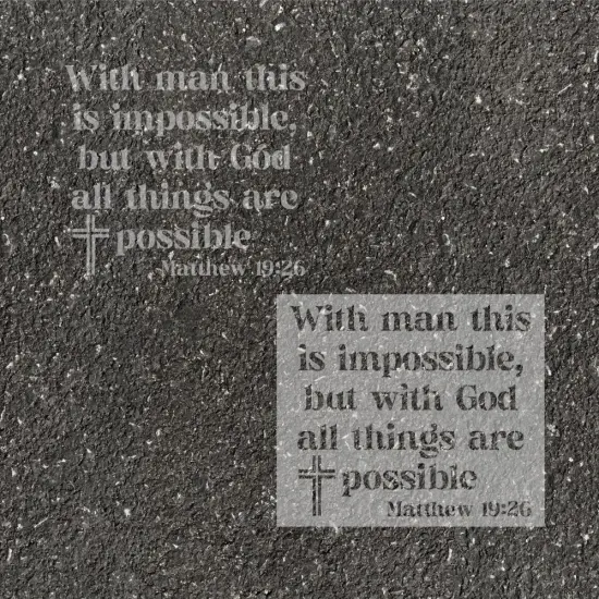 Matthew Bible Verse Parking Space Stencil | High School Senior Parking Spot Stencil | Reusable Stencil | Stencil Ease | {1}