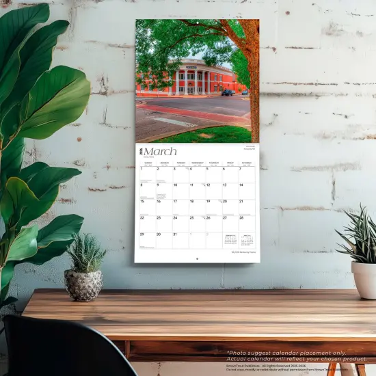 My Old Kentucky Home | Kentucky Places | 2026 12 x 24 Inch (Hanging) Monthly Square Wall Calendar | Plastic-Free {5}