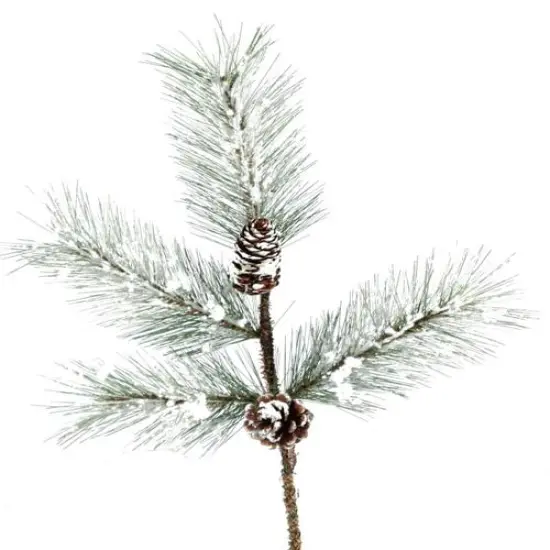 18" Artificial Winter Pine Spray - Long-Lasting Greenery for Wreaths, Arrangements, and Seasonal Decor-XX1578 {1}