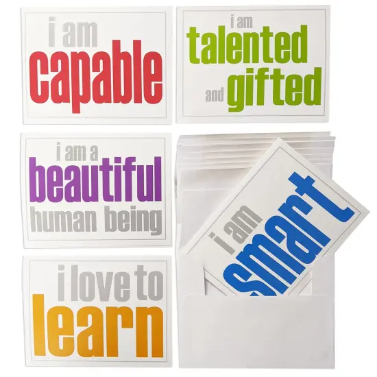 Note Cards with Envelope, Self-Esteem Booster Set, 2 Each of 5 Titles, Set of 10 {1}