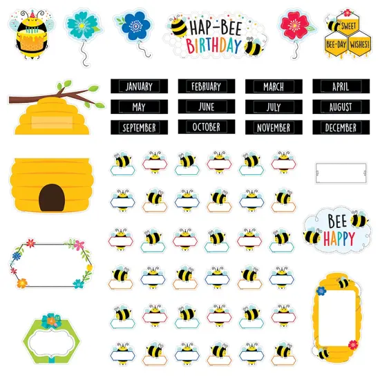 Busy Bees Birthday Bees Mini Bulletin Board Set {1}