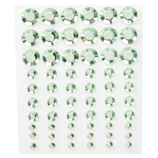 CousinDIY Adhesive Rhinestones 60/Pkg-Green {3}