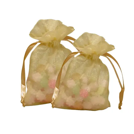 Compact Crystallized Organza Bag 3" x 4" {2}