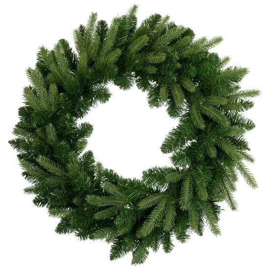 Northlight Real Touch&trade;️ Washington Frasier Fir Artificial Christmas Wreath - 24" - Unlit Green {3}