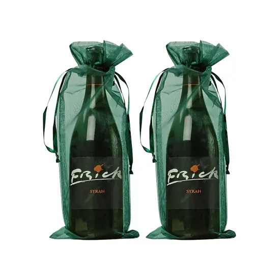Sheer Organza Wine Bags 6"x15" Ideal for Parties {4}