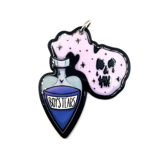 Boy's Tears Valentine's Halloween Charms, 51x40mm {2}