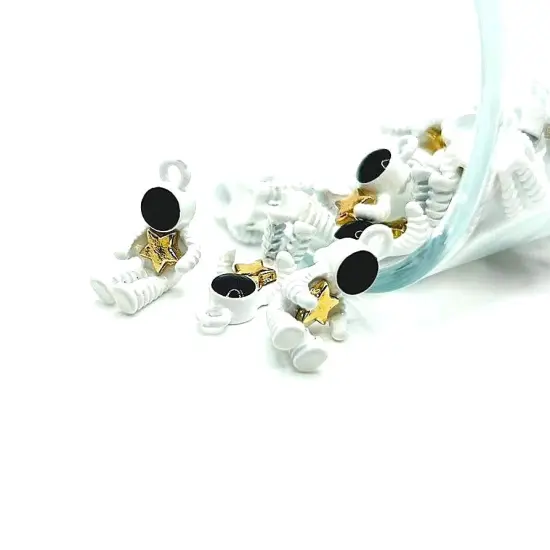 Sitting Astronaut Charms, 10x17mm {1}