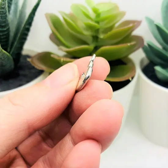 Antique Silver Mom Heart Charms, 15x17mm {4}