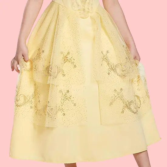 Belle Ball Gown Classic Costume Yellow Princess Dress Disney {3}