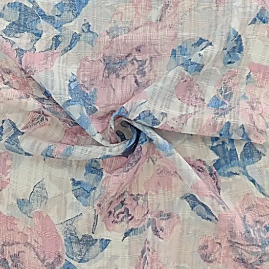 1 Yard Rayon Check Jacquard Fabric Blue for Apparel and Home D&eacute;cor 54/55" Width Purple Jersey Aparel {1}