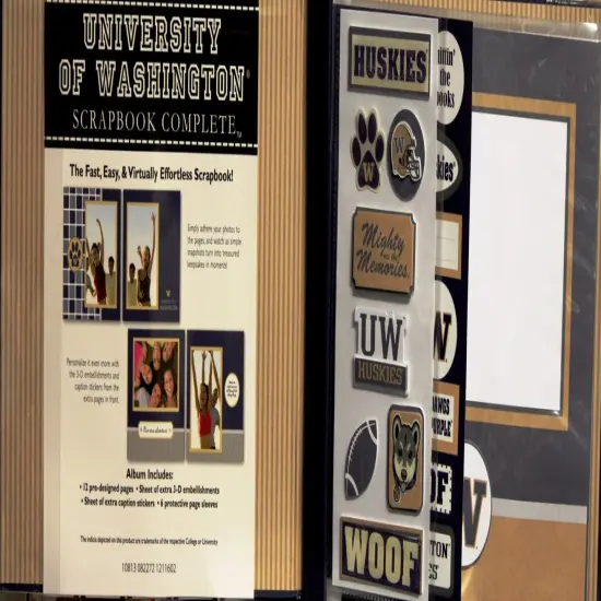 University Of Washington Complete 8 x 8 Officially Licensed Scrapbook {2}