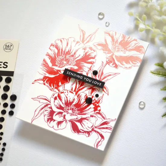 Inked Poppies Press Plate Set {2}