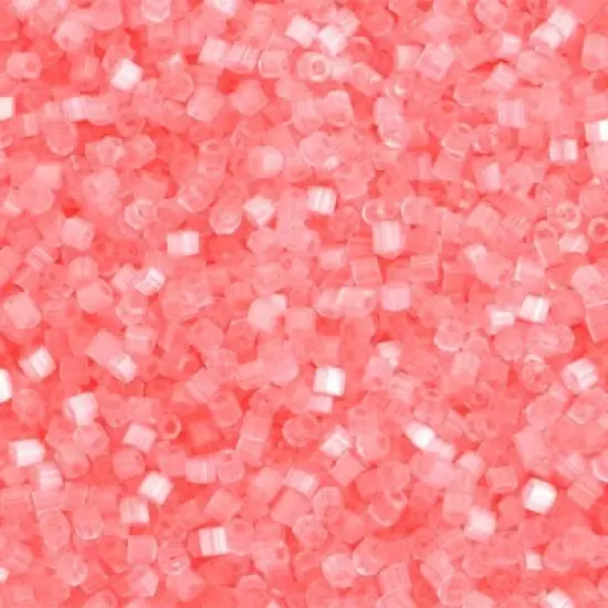 John Bead 10/0 2-Cut Satin Solgel Czech Glass Seed Beads, 500g Light Pink {1}